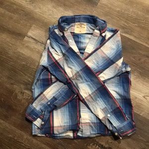 Men Hollister XL flannel button up